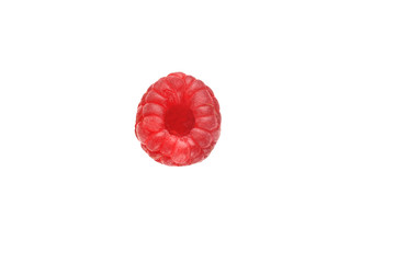 Raspberry isolated. Vegetarian food. Healthy diet. Ripe berries.