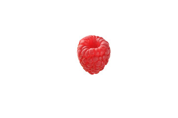 Raspberry isolated. Vegetarian food. Healthy diet. Ripe berries.