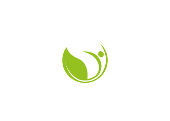 Creative Leaf Happy Body Logo