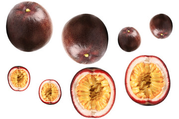passion fruit isolated on white background