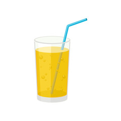 Lemonade on white background. Cool tasty beverage.
