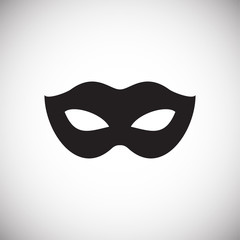 Masks icon on background for graphic and web design. Simple vector sign. Internet concept symbol for website button or mobile app.