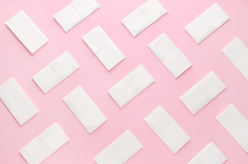 paper tissue abstract pattern on pink background