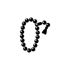 beads, tasbih, rosary  icon. Element of ramadan icon. Premium quality graphic design icon. Signs and symbols collection icon for websites, web design