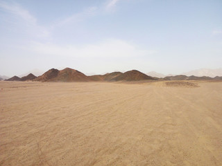 beautiful sandy mountains in the desert