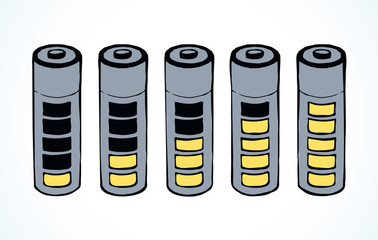 Battery. Vector drawing