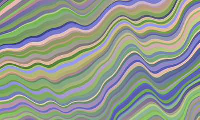 Green blue beige abstract wavy lines background with blurry gradient, vector clear template for your modern design