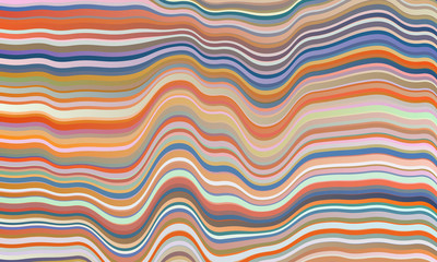 Colorful abstract wavy lines background with blurry gradient, vector clear template for your modern design