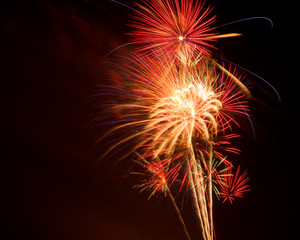 fireworks in the sky