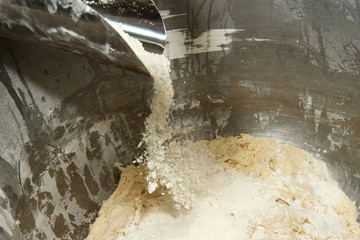 preparation of dough for baking buns