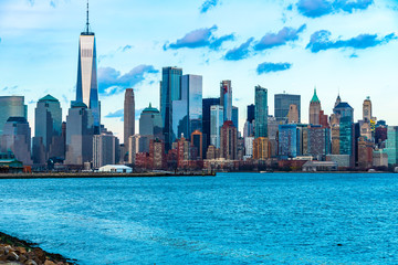 Fototapeta premium Manhattan view sunset