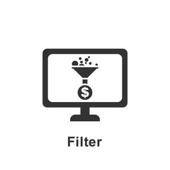Online marketing, filter icon. Element of online marketing icon. Premium quality graphic design icon. Signs and symbols collection icon for websites, web design