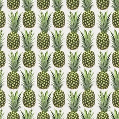 Pineapple Seamless Pattern