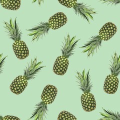 Pineapple Seamless Pattern