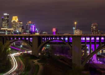 Obraz premium bridge at night