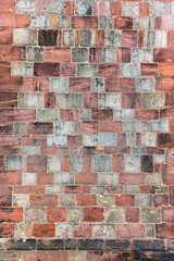 old red brick wall texture