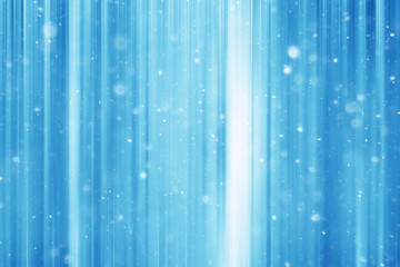 blue snow lines background / abstract background christmas blue snowflakes blurred background, snow flakes