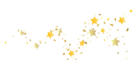 
Golden glitter confetti of stars.