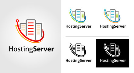 Hosting Server Logo Template