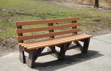 Composite park bench