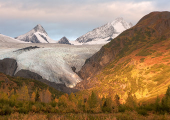 Worthington Glacier, Fall