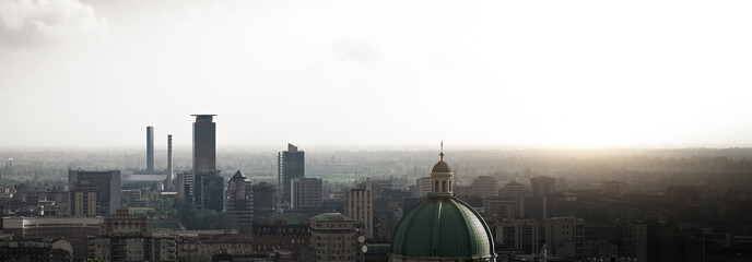 panoramica della città di Brescia