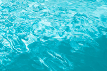 Beautiful pure turquoise water and a swimming pool.