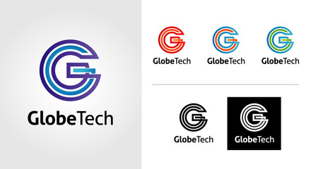 Globe Tech Logo Template