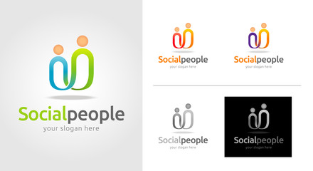 Social Team Logo Template