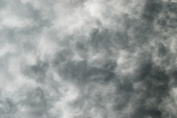 Dark grey storm clouds, background