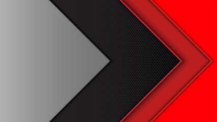 Arrow abstract background red black gray