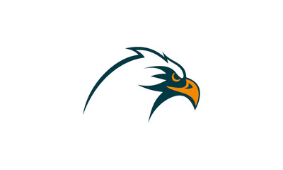 head face eagle logo