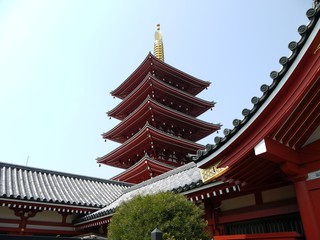 Pagoda of Asakusa Senso--ji Temple