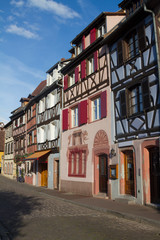 Fototapeta premium Sunrise in Petite Venice, Colmar, Alsace, France