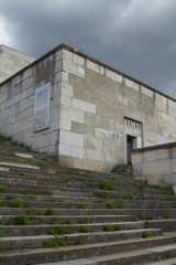 Nuremberg, Germany - Aug 22, 2016:  Ruins of the Zeppelin Field, where from 1933 former Nazi National Socialists used the area for their Party Rallies in Nuremberg. © softdelusion