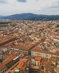 Fototapeta na wymiar View of buildings and the city of Florence, Italy