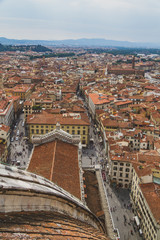 View of buildings and the city of Florence, Italy