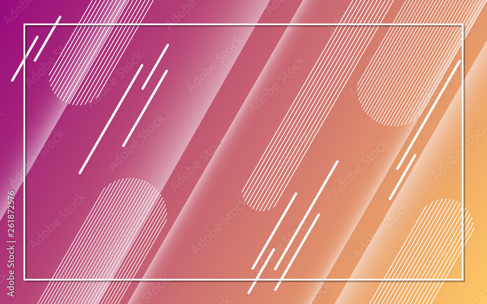 Wall mural abstract minimalistic colorful vector background