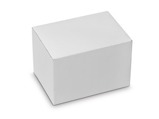 White box isolated with clipping path