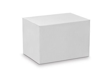 White box isolated with clipping path