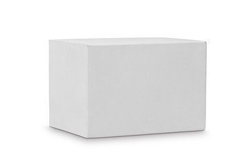 White box isolated with clipping path