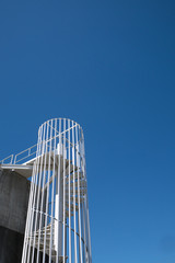 A helix staircase and the sky