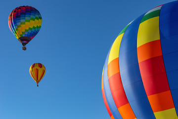 Naklejka premium Winter fun with Hot air balloons in Washington state 