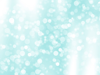 Blue blur abstract background. Bokeh colorful glows sparkle beautiful Valentines Day concept. Abstract white Bokeh circles for Christmas background.
