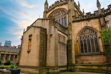 Fototapeta premium Manchester Cathedral in Manchester, UK
