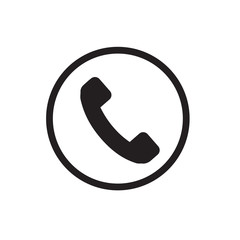 Phone icon, flat design template, vector