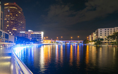 Tampa Waterfront park landscape	