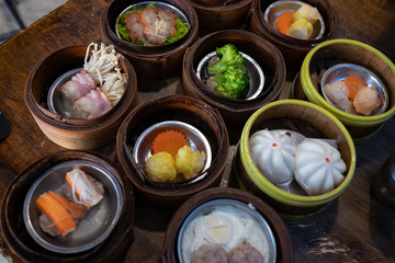 traditional japanese food in the restaurant