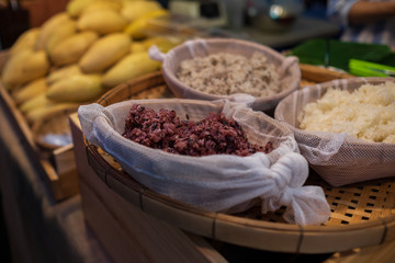 Ingredient of mango sticky rice