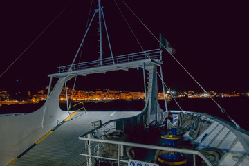 la maddalena night view from ferry